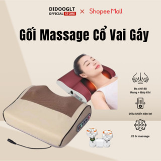 Gối massage cổ vai gáy DIDOOGLT máy massage hồng ngoại cao cấp hỗ trợ giảm đau mỏi vai gáy
