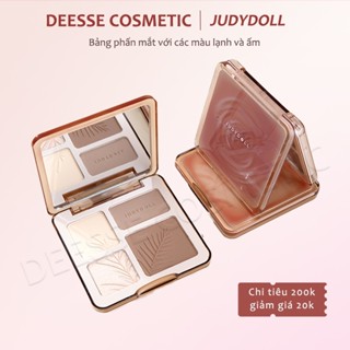 Bảng Highlight Và Tạo Khối Judydoll 4 Màu - 01 Tông Lạnh/02 Tông Ấm 9g Highlight & Contour Palette