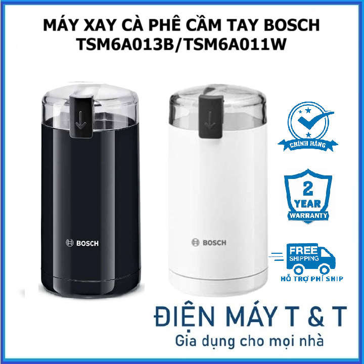 Máy xay cà phê cầm tay Bosch TSM6A013B - TSM6A011W Tiện lợi, Nhỏ gọn, Công nghệ cao - Bảo hành 2 năm