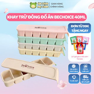 Khay trữ đông silicone BECHOICE 6 ô - Khay chữ đồ ăn cho bé - Khay dự trữ đồ ăn cho bé Ăn dặm mẹ Chin