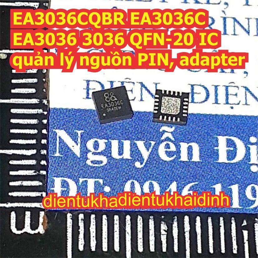 3 con EA3036CQBR EA3036C EA3036 3036 QFN-20 IC quản lý nguồn PIN, adapter kde7060