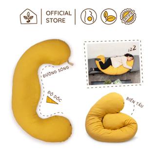 Gối Mẹ Bầu Đậu Khuyết Chính Hãng: Đa Năng Thông Minh Giúp Mẹ Bầu Ngủ Ngon, Cho Bé Bú Sau Sinh | Nhà Đậu | 159