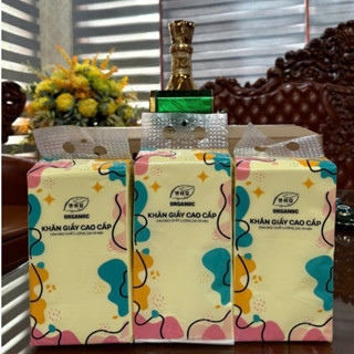 Giấy vệ sinh treo tường thùng 10 bịch đa sắc treo đa năng từ bột gỗ nguyên chất, 1280 tờ 4 lớp