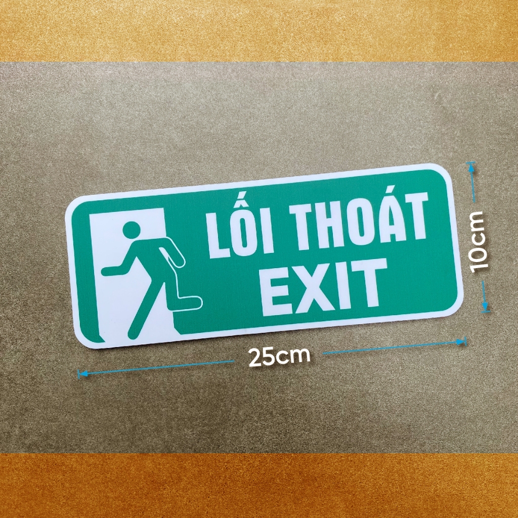 Bảng Lối Thoát Hiểm, Biển Lối Thoát EXIT, Biển Chú Ý Lối Thoát Hiểm, Biển Cảnh Báo Lối Thoát EXIT