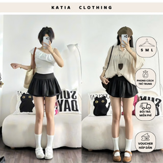 Chân Váy Xoè Hai Lớp Dáng Ngắn, Cạp Chun Co Giãn Ôm Eo, Chất Vải Mềm Mại Thoáng Mát, Giữ Form Tốt, Tích Hợp Quần Trong