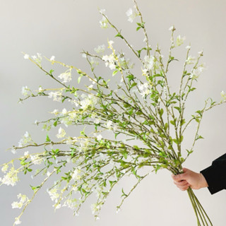 [Rẻ Vô Địch]Tuyết mai trắng dài hơn 1m trang trí - Hoa giả - hàng nhập giá rẻ