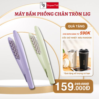 Máy bấm phồng LIG chân tròn thế hệ mới tạo bông chân với lớp phủ gốm tích hợp ion âm giúp bảo vệ tóc