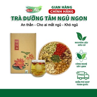 Trà Dưỡng Tâm Ngủ Ngon Aki, an thần cải thiện mất ngủ, giảm đau đầu hoa mắt, tiêu độc nhuận gan