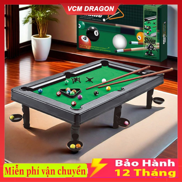 Đồ Chơi Bàn Bi a Mini Nhựa PVC Cao Cấp Cho Bé, Bàn Bida Đầy Đủ Phụ Kiện