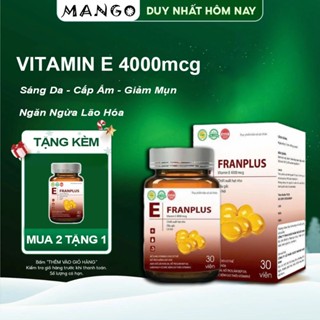 Viên Uống Vitamin E Hỗ Trợ Làm Đẹp Da Và Chống Lão Hóa Vitamin E FRANPLUS 4000mcg
