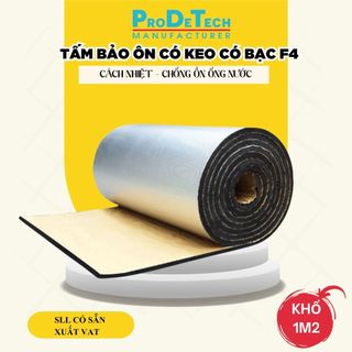  Tấm cách nhiệt chống ồn cho ống nước pvc và cách nhiệt ô tô có sẵn lớp keo dính và lớp bạc F4 
