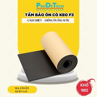  Tấm bảo ôn cách nhiệt cho ống nước ngưng ô tô ống gió chống ồn chống rung có lớp keo dán sẵn F3 