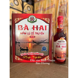 NƯỚC MẮM PHAN THIẾT - NƯỚC MẮM BÀ HAI MS40B ( THÙNG ĐỎ 6 CHAI X 500ML )