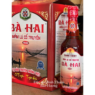 NƯỚC MẮM PHAN THIẾT - NƯỚC MẮM BÀ HAI MS40B ( THÙNG ĐỎ 6 CHAI X 500ML )