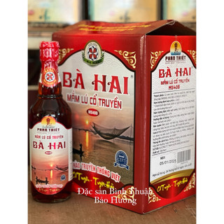 NƯỚC MẮM PHAN THIẾT - NƯỚC MẮM BÀ HAI MS40B ( THÙNG ĐỎ 6 CHAI X 500ML )