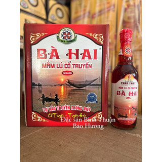 NƯỚC MẮM PHAN THIẾT - NƯỚC MẮM BÀ HAI MS40B ( THÙNG ĐỎ 6 CHAI X 500ML )