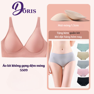 Áo Ngực Đúc Su Đệm Mỏng Không Gọng Chất Mát Lạnh Co Dãn Thoải Mái Doris - 5509