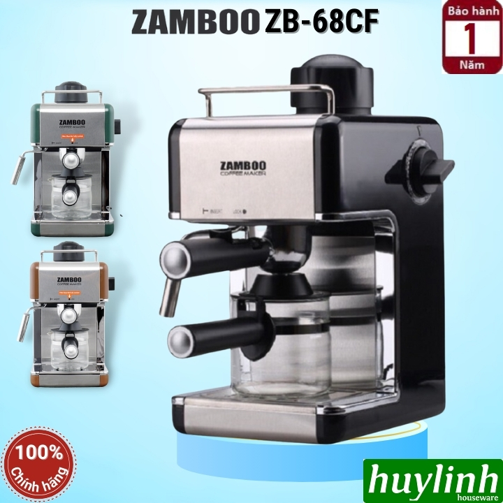 Máy pha cà phê gia đình Zamboo ZB-68CF - 800W