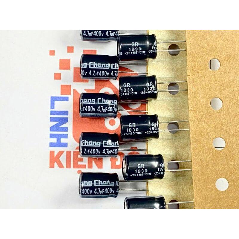 [Combo 10 chiếc] Tụ hóa 4.7uF 400V kích thước 8×11.5mm