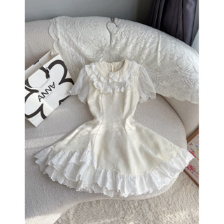  Đầm Kiểu Nữ Kem Phối Chân Ren Anna - Kimmy Dress 