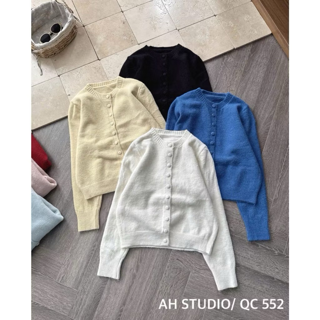 (Hàng QC L1)Áo cardigan len lông thỏ mịn dày dặn trơn KHUY BỌC dài tay nhiều màu phong cách Hàn Quốc-Dành Cho Nữ | BigBuy360 - bigbuy360.vn