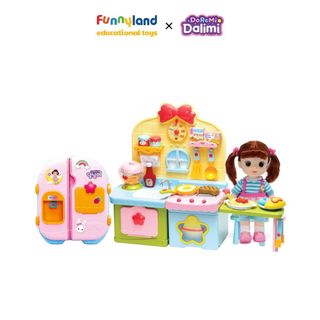 Đồ chơi tủ lạnh Dalimi với phụ kiện đồ ăn từ thương hiệu Hàn Quốc