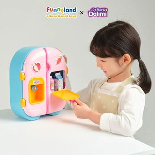 Đồ chơi tủ lạnh Dalimi với phụ kiện đồ ăn từ thương hiệu Hàn Quốc