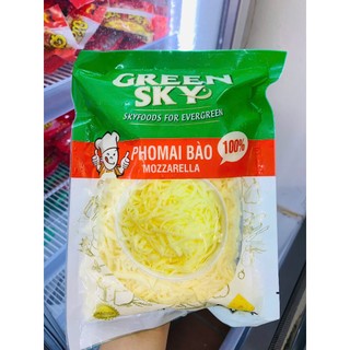  Phô Mai Mozzrella Greensky 500g - Dạng Bào Sợi – Làm Pizza Mì Ý 