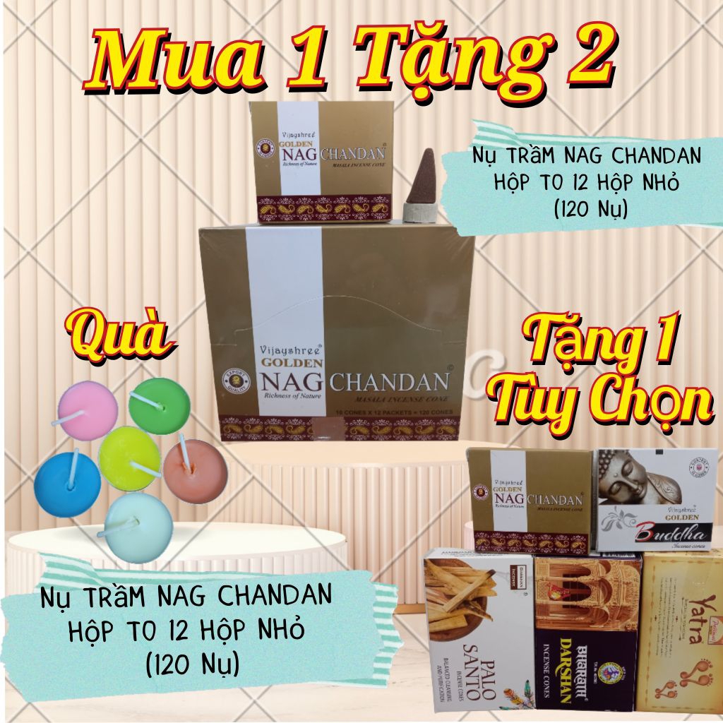 Nhang Nụ Tinh Dầu Trầm  Hương Nag Chandan Ấn Độ