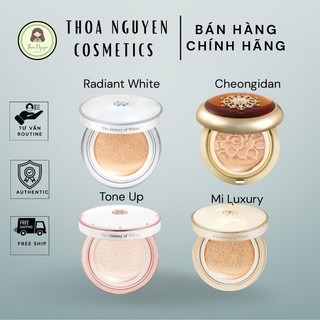 Cushion Whoo Hoa Hiên | Cushion Whoo Tone Up | Cushion Whoo Mi Luxury | Cushion Whoo Radiant White | Phấn nước Whoo