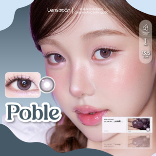 LENS 1 NGÀY cận LENS XOẮN kính áp tròng tự nhiên highlight ánh tím mâm xôi có viền MYFIPN POBLE 