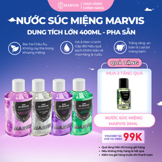 Nước Súc Miệng Marvis Collutorio Bổ Sung Men Vi Sinh, Ngăn Ngừa Hôi Miệng, Làm Trắng Răng, Dưỡng Ẩm Nướu 400ml