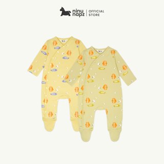 NinuNapz - Body liền tất dài tay cao cấp cho bé từ 3M-12M - Vải sợi tre pha cotton siêu mềm mịn, êm ái