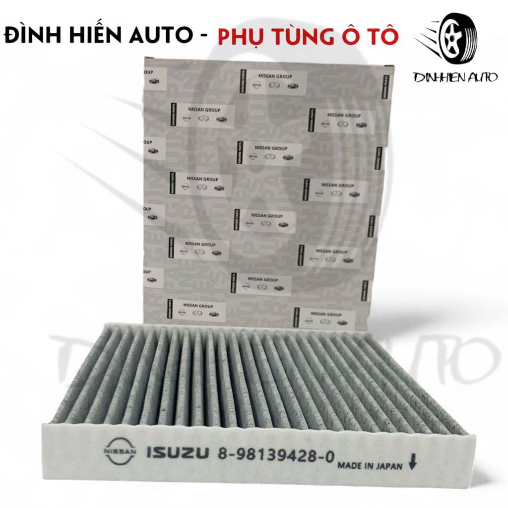 Lọc điều hoà than hoạt tính xe Nissan Terra (2018-2024), Navara (2016-2024)- Isuzu Mux, DMax