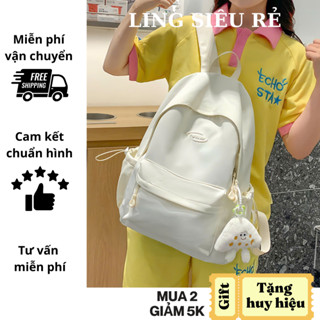 Sẵn💝Balo đi học nữ, cặp sách nữ basic, balo laptop 14inch, balo chống thấm, cặp đi học hàn quốc, balo thời trang SIÊU RẺ