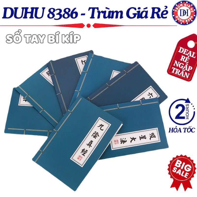 Combo 5 Sổ Tay Kiếm Hiệp Cổ Trang, Sổ Bí Kíp Ghi Chép Đẹp Phong Cách Kiếm Hiệp