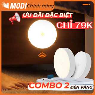 Đèn Led Tròn Cảm Biến Chuyển Động Thông Minh MODI SOLAR, Đèn Cảm Biến Không Dây, Dán Tường Sạc USB