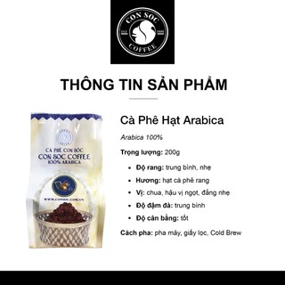 Cà phê Con Sóc Hạt Arabica 200g