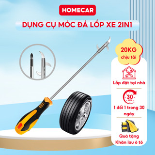 Dụng Cụ Móc Đá Sỏi Dăm Lốp Xe Đa Năng 2 Trong 1 Cậy Đá Nhỏ Và Đinh Làm Sạch Trong Khe Lốp Xe Hơi