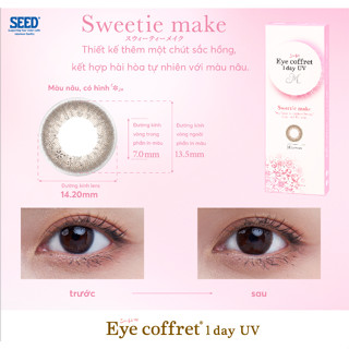  Kính áp tròng màu 1 ngày Nhật Bản SEED Color Lens UV 