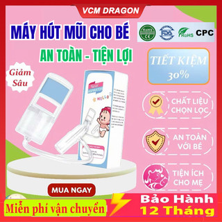 Phụ kiện hút mũi kéo tay thế hệ mới, chất liệu nhựa nguyên sinh, lực hút mạnh, an toàn cho bé