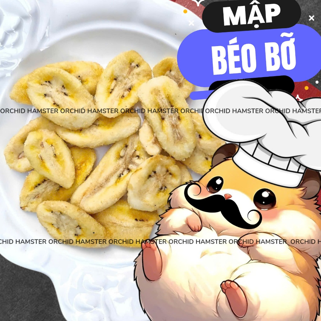 Chuối Sấy Cho Hamster/Sóc/Bọ/Nhím Bổ Sung Vitamin C - B6 Chất Sơ