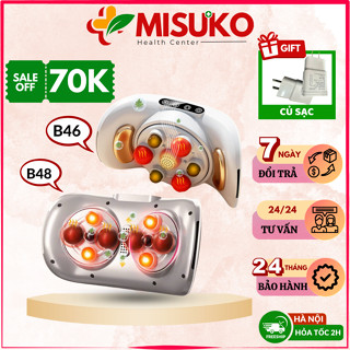  Máy massage bụng đa năng BM - B46 tích hợp đá nóng Himalaya giúp giảm mỡ bụng chân đùi an toàn cho người sử dụng 