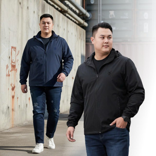 Áo Khoác Gió Big size AKYOO Nam 80-140kg Cao Cấp 2 Lớp, Chất Liệu Gió Chống Tia UV Chống Nắng Ngăn Gió - AK DEN MU