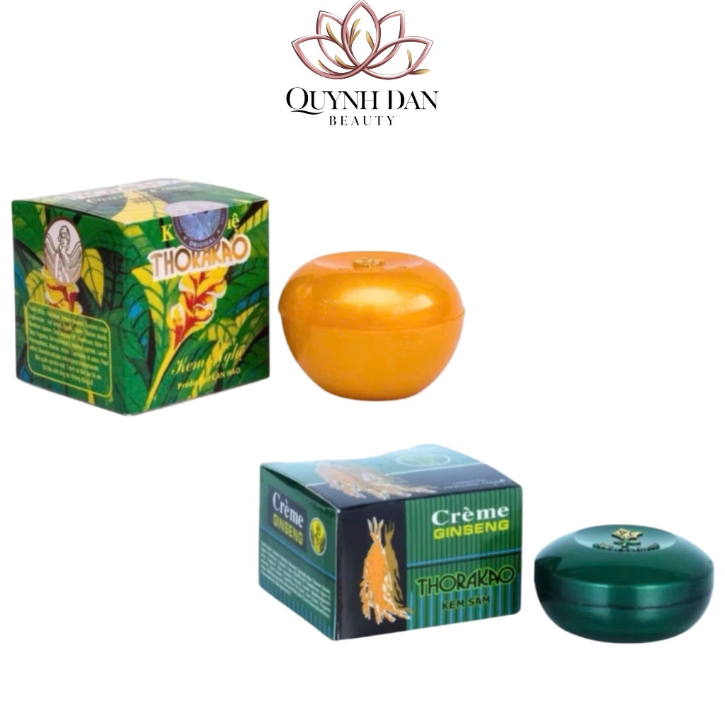 Kem Nghệ, Kem Sâm THORAKAO Dưỡng Trắng, Cải Thiện Mụn, Giảm Tàn Nhang (Hộp 7g)