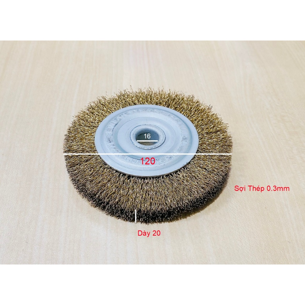 Bánh Cước Thép đánh gỉ 120x20x16( 0.3mm )