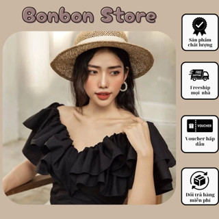  Áo Trễ Vai Nhún Bèo 2 Tầng Thiết Kế Kiểu Lệch Vai Sang Trọng Áo Croptop Tiểu Thư Hàn Quốc Ôm Eo Tôn Dáng Kiểu Hàn Quốc 