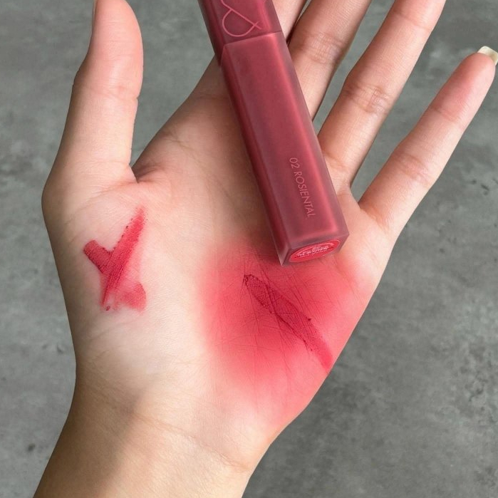 Son Romand Kem Lì Vỏ Vuông Blur Fudge Tint Màu 02 Rosiental Cánh Hồng Khô
