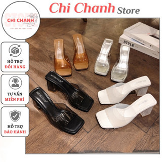  Guốc nữ 8p dép cao gót quai trong thời trang hàng cao cấp chuẩn form dáng Chichanh Store G202 