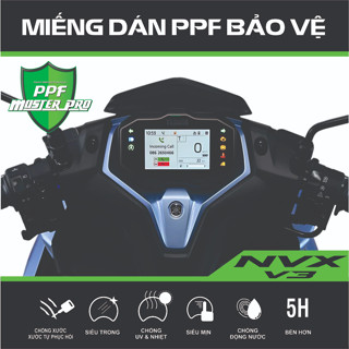 Miếng Dán PPF Bảo Vệ Mặt Đồng Hồ Xe YAMAHA NVX 155 VVA V3  2025 | Chất Liệu Film PPF...